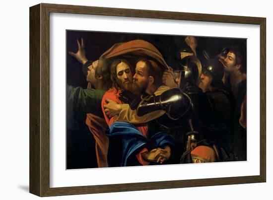 The Taking of Christ-Caravaggio-Framed Giclee Print