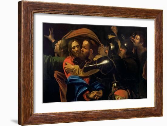 The Taking of Christ-Caravaggio-Framed Giclee Print