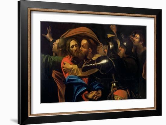 The Taking of Christ-Caravaggio-Framed Giclee Print