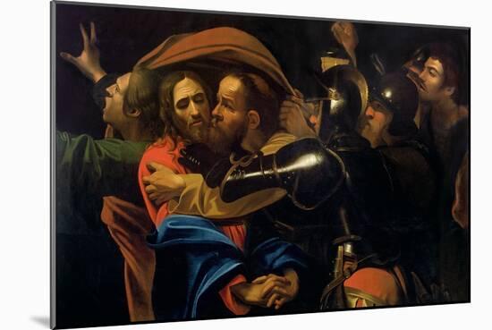 The Taking of Christ-Caravaggio-Mounted Giclee Print