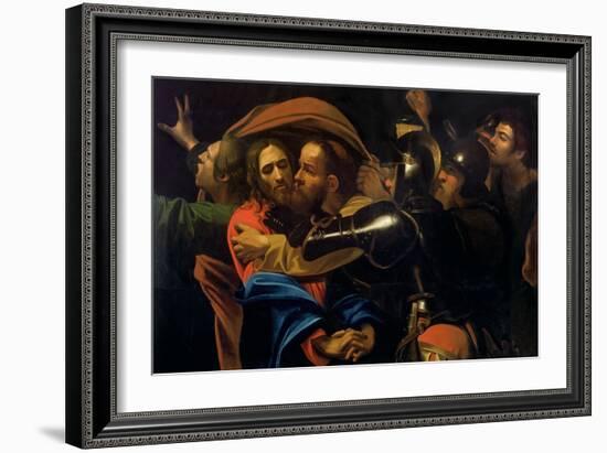 The Taking of Christ-Caravaggio-Framed Giclee Print