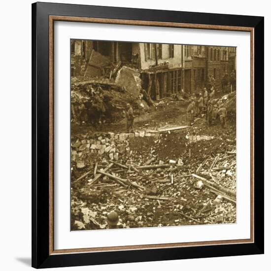 The taking of Ham, Northern France, 1917-Unknown-Framed Photographic Print