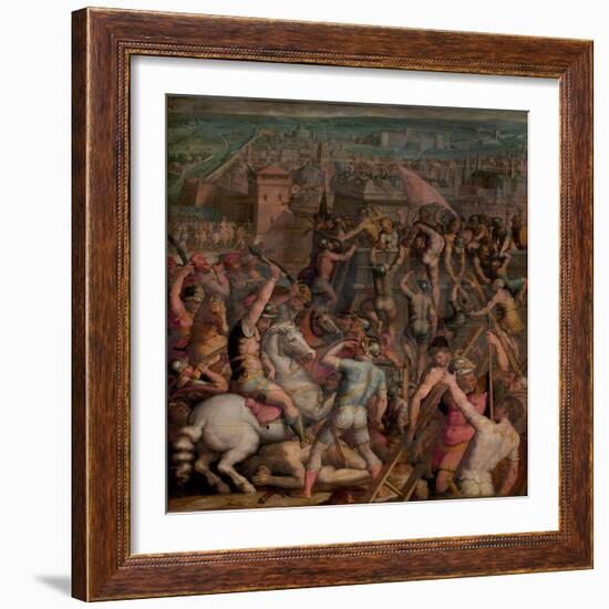 The Taking of Milan, 1555-1562-Giorgio Vasari-Framed Giclee Print