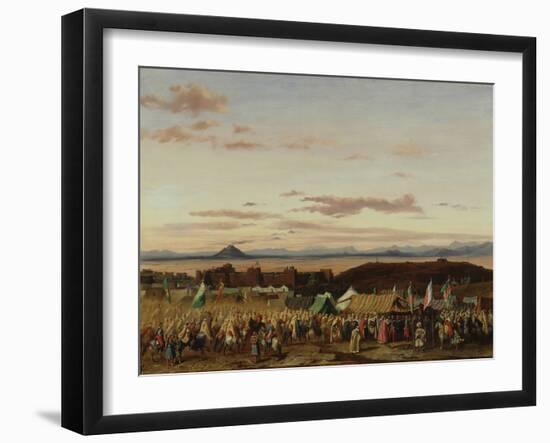The Taking of Setif during the Conquest of Algeria, 21St October 1839, 1844 (Oil on Canvas)-Adrien Dauzats-Framed Giclee Print