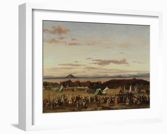 The Taking of Setif during the Conquest of Algeria, 21St October 1839, 1844 (Oil on Canvas)-Adrien Dauzats-Framed Giclee Print