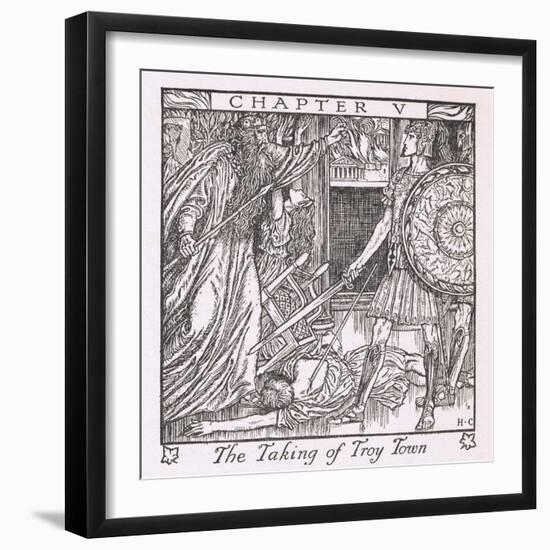 The Taking of Troy Town-Herbert Cole-Framed Giclee Print