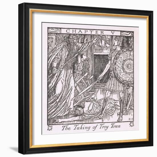 The Taking of Troy Town-Herbert Cole-Framed Giclee Print