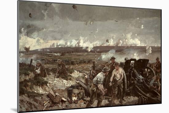 The Taking of Vimy Ridge, Easter Monday 1917, 1919-Richard Jack-Mounted Giclee Print