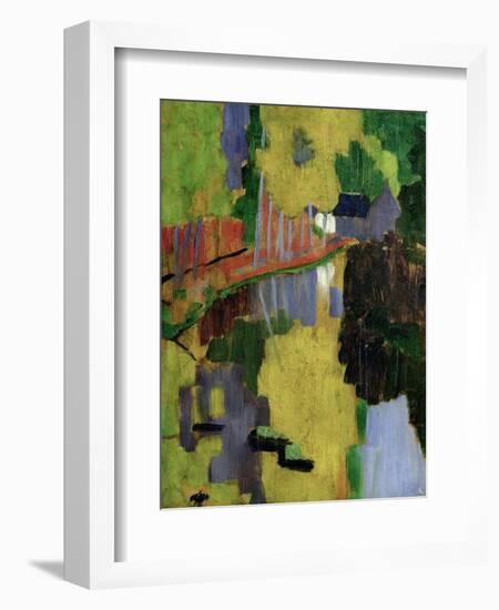 The Talisman, or the Swallow-Hole in the Bois D'Amour, Pont-Aven, 1888 (Panel)-Paul Serusier-Framed Premium Giclee Print