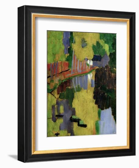 The Talisman, or the Swallow-Hole in the Bois D'Amour, Pont-Aven, 1888 (Panel)-Paul Serusier-Framed Premium Giclee Print