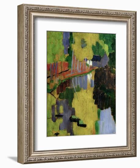 The Talisman, or the Swallow-Hole in the Bois D'Amour, Pont-Aven, 1888 (Panel)-Paul Serusier-Framed Giclee Print