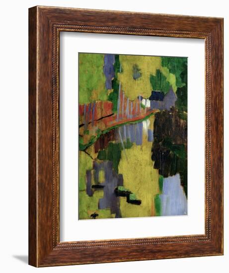 The Talisman, or the Swallow-Hole in the Bois D'Amour, Pont-Aven, 1888 (Panel)-Paul Serusier-Framed Giclee Print