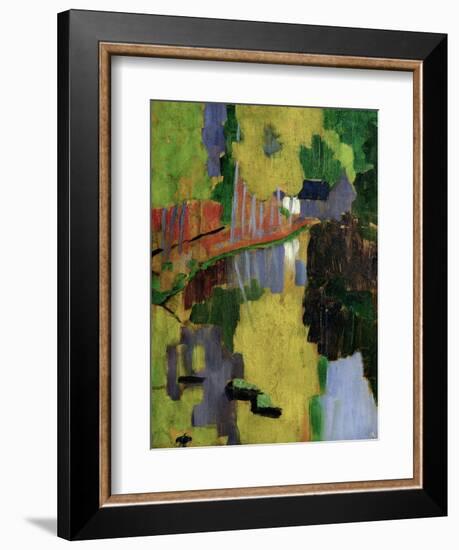 The Talisman, or the Swallow-Hole in the Bois D'Amour, Pont-Aven, 1888 (Panel)-Paul Serusier-Framed Giclee Print