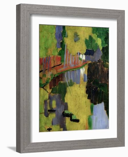 The Talisman, or the Swallow-Hole in the Bois D'Amour, Pont-Aven, 1888 (Panel)-Paul Serusier-Framed Giclee Print