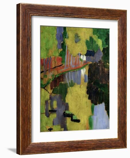 The Talisman, or the Swallow-Hole in the Bois D'Amour, Pont-Aven, 1888 (Panel)-Paul Serusier-Framed Giclee Print