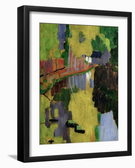 The Talisman, or the Swallow-Hole in the Bois D'Amour, Pont-Aven, 1888 (Panel)-Paul Serusier-Framed Giclee Print