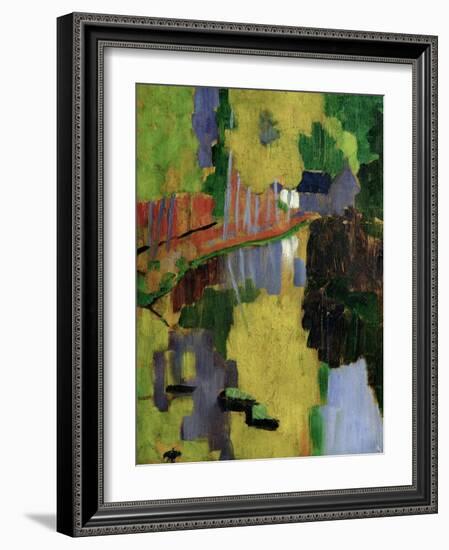 The Talisman, or the Swallow-Hole in the Bois D'Amour, Pont-Aven, 1888 (Panel)-Paul Serusier-Framed Giclee Print