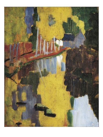 The Talisman Or The Swallow Hole In The Bois Damour Pont Aven Le Talisman Art Print By Paul Serusier Artcom - 