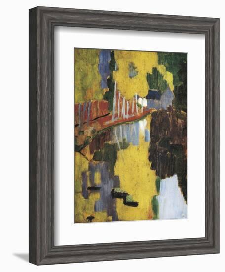 The Talisman, or the Swallow-Hole in the Bois D'Amour, Pont-Aven (Le Talisman)-Paul Serusier-Framed Art Print