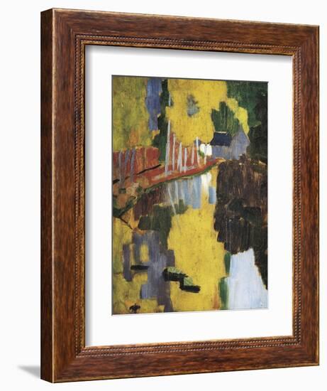 The Talisman, or the Swallow-Hole in the Bois D'Amour, Pont-Aven (Le Talisman)-Paul Serusier-Framed Art Print