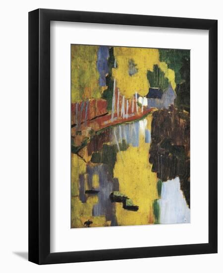 The Talisman, or the Swallow-Hole in the Bois D'Amour, Pont-Aven (Le Talisman)-Paul Serusier-Framed Art Print