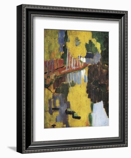 The Talisman, or the Swallow-Hole in the Bois D'Amour, Pont-Aven (Le Talisman)-Paul Serusier-Framed Art Print