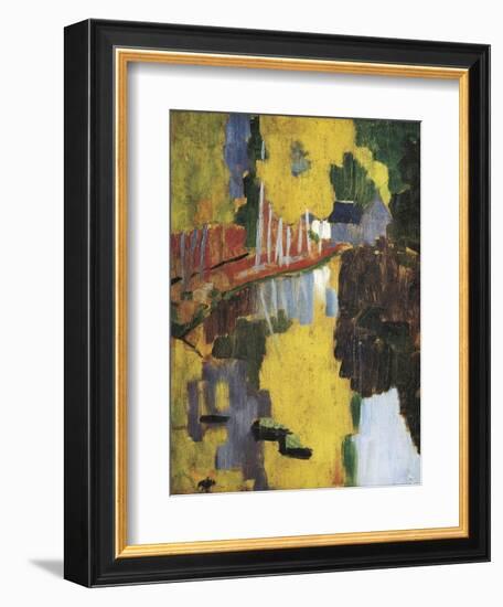 The Talisman, or the Swallow-Hole in the Bois D'Amour, Pont-Aven (Le Talisman)-Paul Serusier-Framed Art Print