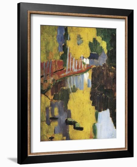 The Talisman, or the Swallow-Hole in the Bois D'Amour, Pont-Aven (Le Talisman)-Paul Serusier-Framed Art Print