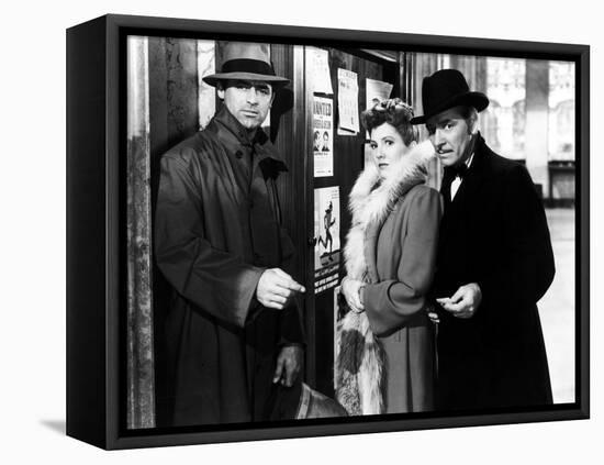 The Talk Of The Town, Cary Grant, Jean Arthur, Ronald Colman, 1942-null-Framed Stretched Canvas