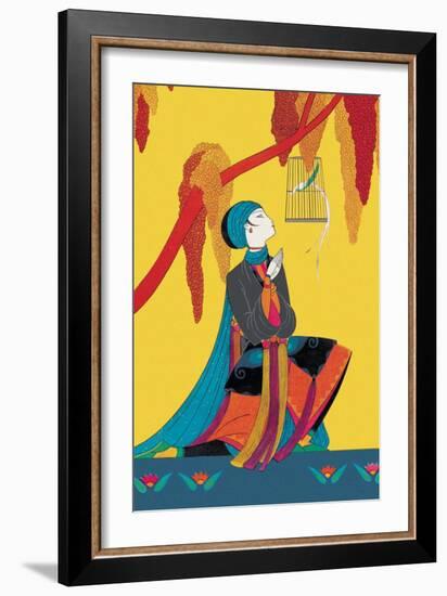 The Talking Bird-Frank Mcintosh-Framed Art Print