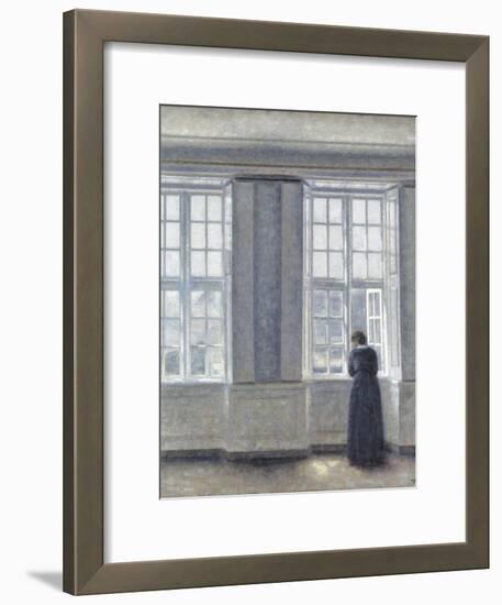 The Tall Windows-Vilhelm Hammershoi-Framed Giclee Print