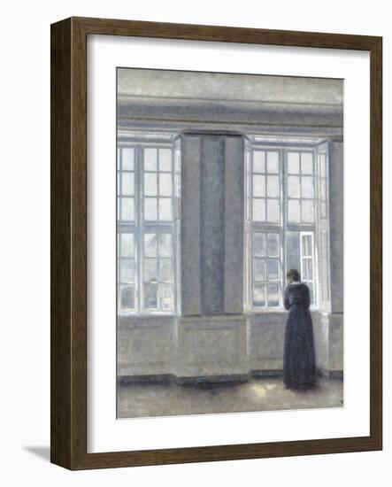 The Tall Windows-Vilhelm Hammershoi-Framed Giclee Print