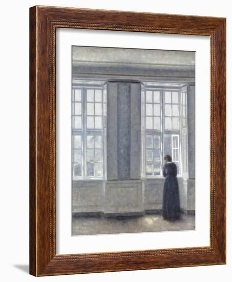 The Tall Windows-Vilhelm Hammershoi-Framed Giclee Print