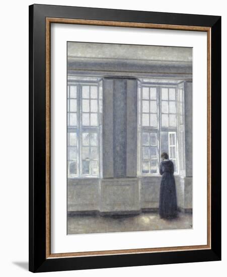 The Tall Windows-Vilhelm Hammershoi-Framed Giclee Print