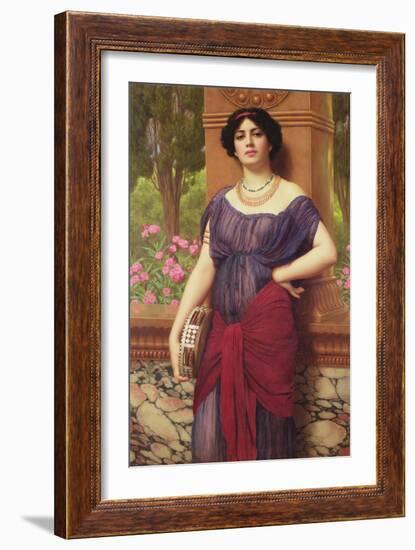 The Tambourine Girl, 1906-John William Godward-Framed Giclee Print