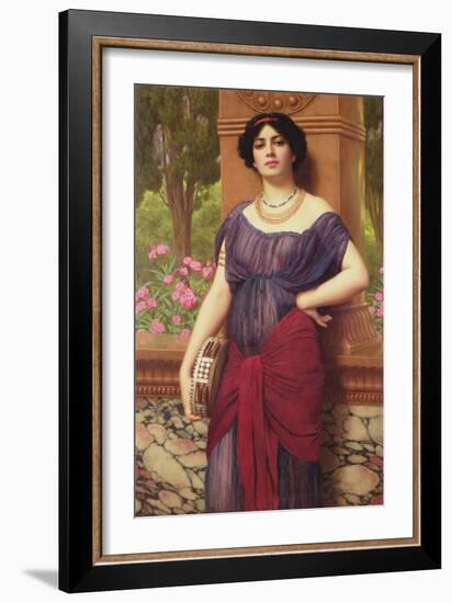 The Tambourine Girl, 1906-John William Godward-Framed Giclee Print