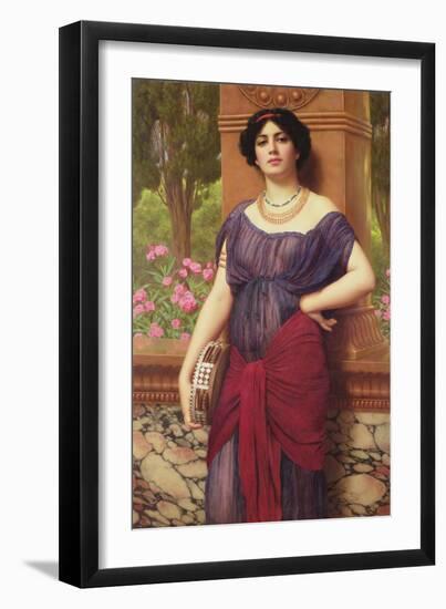 The Tambourine Girl, 1906-John William Godward-Framed Giclee Print