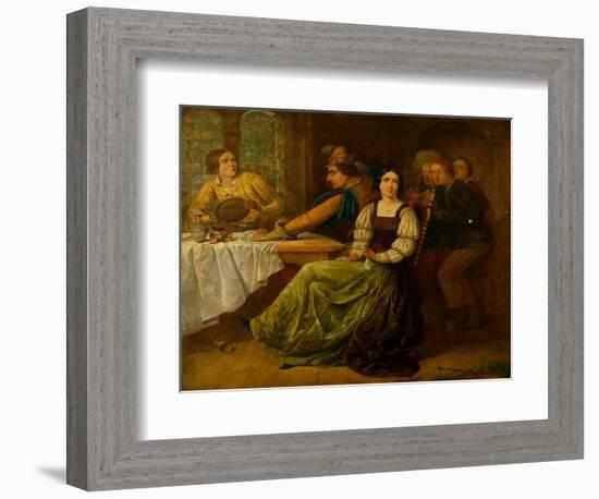 'The Taming of the Shrew' (Oil on Canvas)-Augustus Leopold Egg-Framed Giclee Print