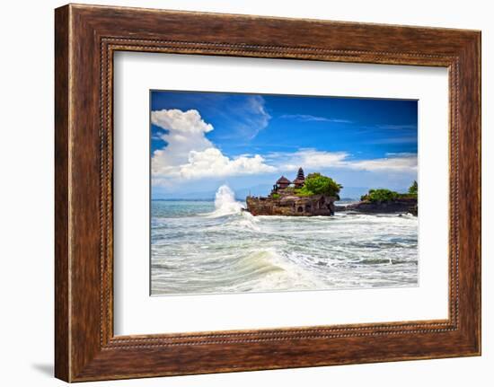 The Tanah Lot Temple, the Most Important Indu Temple of Bali, Indonesia.-Aleksandar Todorovic-Framed Photographic Print