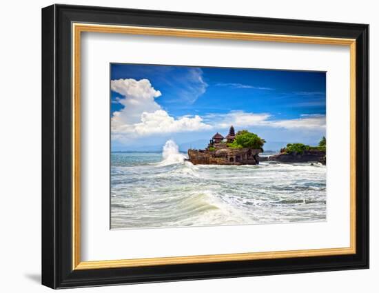 The Tanah Lot Temple, the Most Important Indu Temple of Bali, Indonesia.-Aleksandar Todorovic-Framed Photographic Print