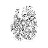 Wisteria-The Tangled Peacock-Giclee Print