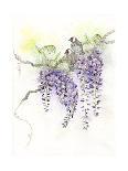 Purple Parrots-The Tangled Peacock-Giclee Print
