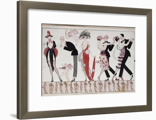 The Tango-Georges Barbier-Framed Giclee Print