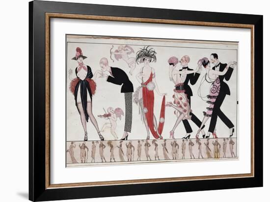The Tango-Georges Barbier-Framed Giclee Print
