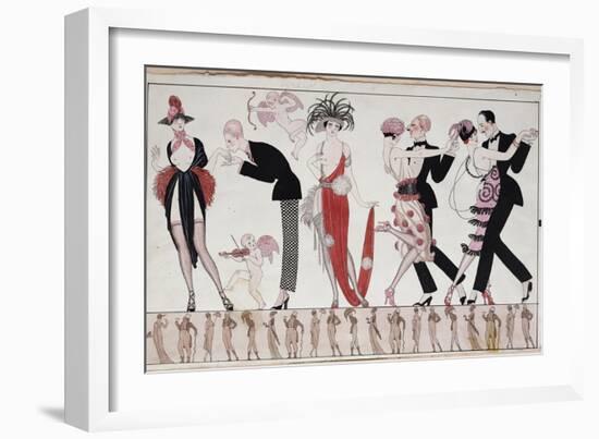 The Tango-Georges Barbier-Framed Giclee Print