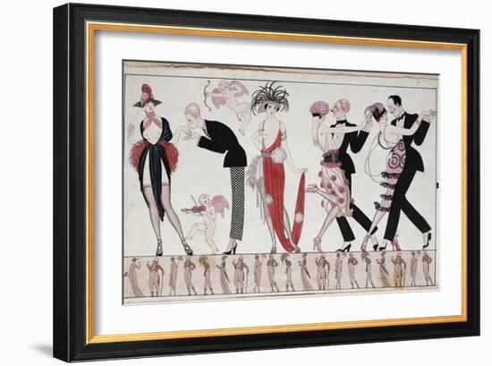 The Tango-Georges Barbier-Framed Giclee Print