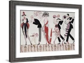 The Tango-Georges Barbier-Framed Giclee Print