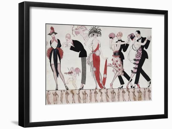 The Tango-Georges Barbier-Framed Giclee Print