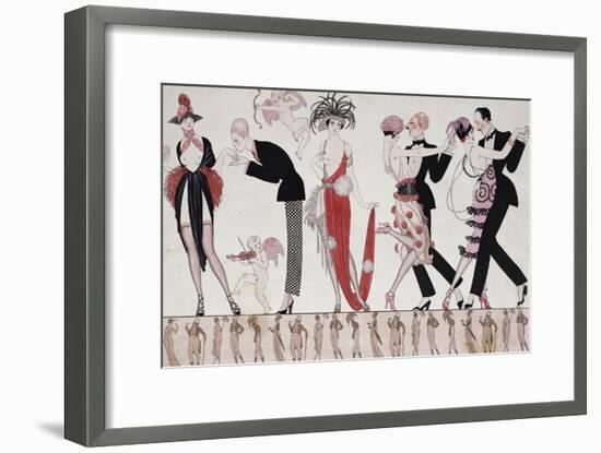 The Tango-Georges Barbier-Framed Giclee Print