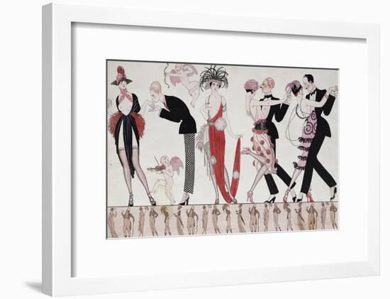 The Tango-Georges Barbier-Framed Giclee Print